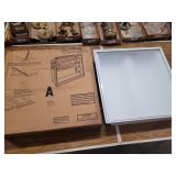 Recessed fluorescent lights. New. 24x24. Untested