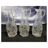 Oil and vinegar cruets. Each 6ï¿½ins.