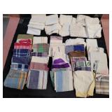 Assorted napkins and handkerchiefs