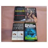 Assorted hardcover novels. First editions.