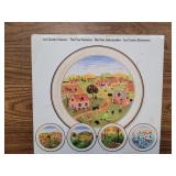 Les Quatre "The Four Seasons " plate no 2. NIB