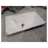 Flatbed cart. No handles. 60x36. Swivel casters.