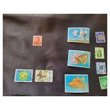 Postage stamps from Japan, Hong Kong and Malaysia