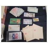Miscellaneous vintage postcards, stamps and other
