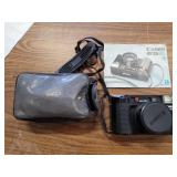 Canon AF35ML auto focus camera with case and
