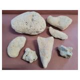 Coral pieces