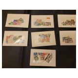 Great Britain postage stamp sets.  All  envelopes