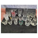 Assorted glassware