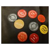 Plastic drink tokens