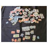 Postage stamps from Italy and France