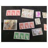 Postage stamps from France