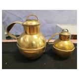 Brass coffee urns.