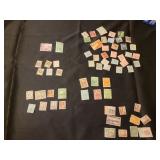 Postage stamps from various islands