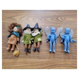 Plastic Wizard of Oz figures. 5ins.