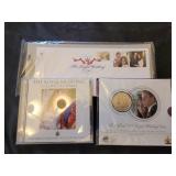 Souvenir coin, DVD and envelope of William and