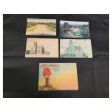 Postcards from Oklahoma.  Including one souvenir