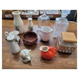 Miscellaneous glass and ceramic dishes