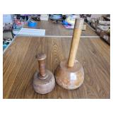 Wooden mashers. 12x6 & 7x4ï¿½
