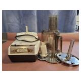 Sunbeam LeChef food processor with assorted