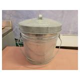 Galvanized ash can. 16x14.