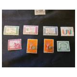 Postage stamps from Vatican City and the UN