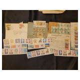 Assorted international stamps