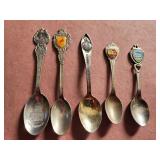 Collectors spoons of states. Sterling and silver