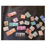 Postage stamps from Romania