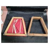 Vintage tennis racket presses