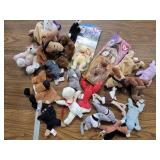 TY beanie babies and other stuffed animals