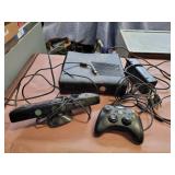 XBOX 360 console with kinect, and one wireless