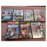 Sony Playstation 2 games. Some look scratched.