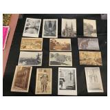 Black and white postcards from Europe