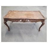 Wooden coffee table. 17x36x18.
