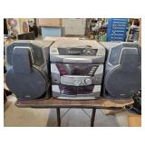 RCA stereo with duel cassette decks, 5 CD changer