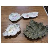Ceramic and china relish dishes