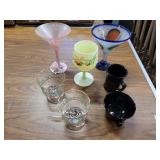 Assorted glassware