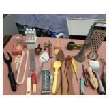 Assorted kitchen utensils