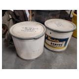 Two cardboard 100 lb. dryweight barrels with