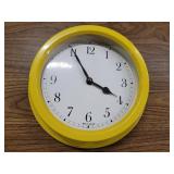 Wall clock. Made in Britain. 9ins. Untested