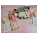 Tile cutter and trowels