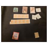 Postage stamps from Belgium, Austria and
