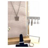 Swarovski elements necklaces earrings and rings -