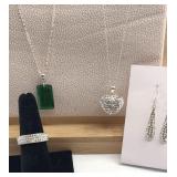 Swarovski elements SS necklaces, earrings & ring