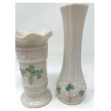 Belleek Pottery  4ï¿½ & 6ï¿½ Vases