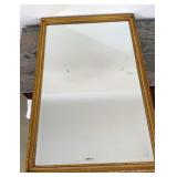 Wood Framed Beveled mirror, 24x36ï¿½