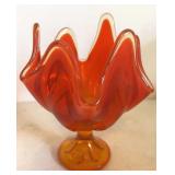 Viking Epic Swung Glass Handkerchief Vase 7"