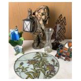 Glass suncatcher  and mixed items