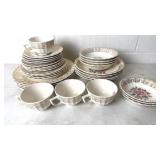 Sebring China Bouquet 4/ 7pc  Place Setting + 3
