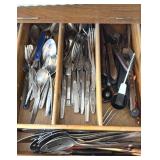 Mixed Flatware and Knives